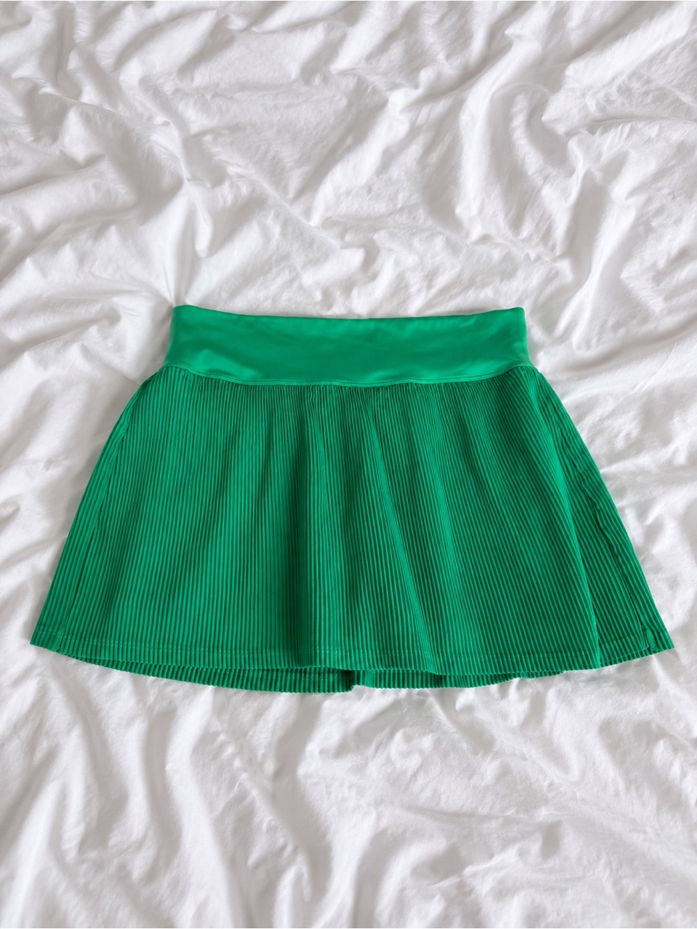 all in motion Emerald Green Pleated Skirt - Flared Skater Style